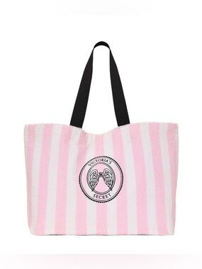 VICTORIAS SECRET ANGELS ESSENTIALS TERRY TOTE BAG